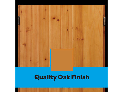 Image of Viper Metropolitan Oak Steel Tip Dartboard Cabinet - HomeFitPlay