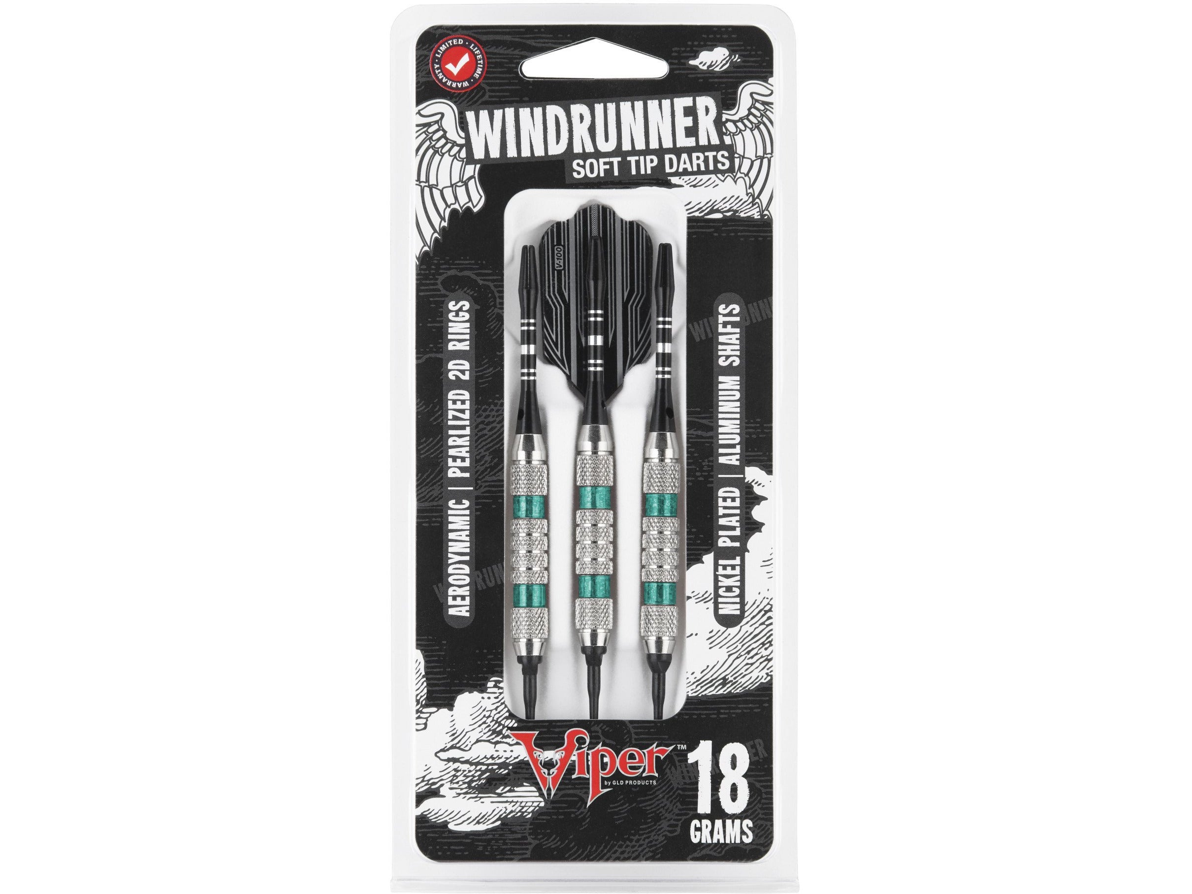 Viper Wind Runner Green Soft Tip Darts 18 Grams - HomeFitPlay