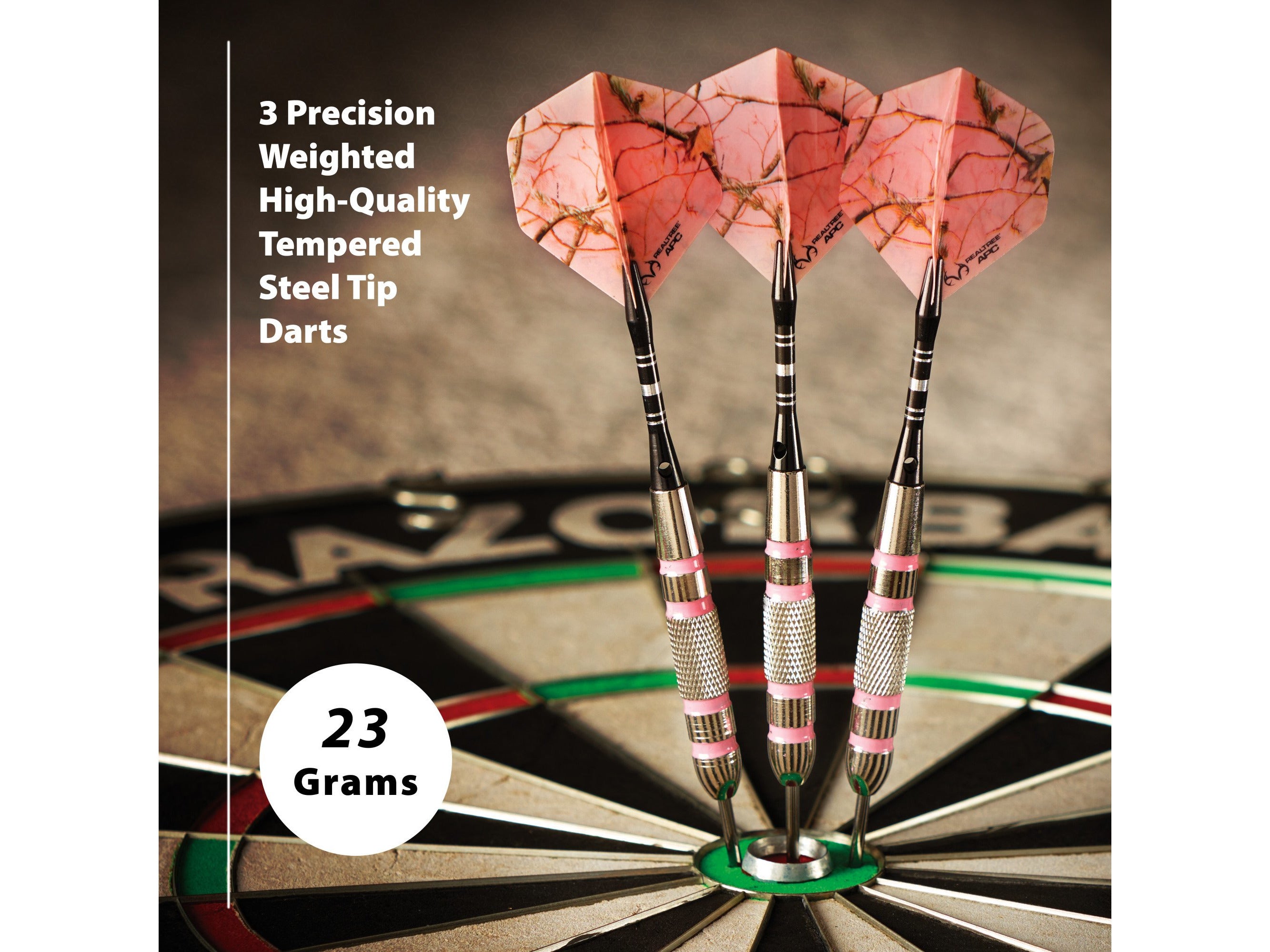 Fat Cat Realtree APC Steel Tip Darts 23gm - HomeFitPlay