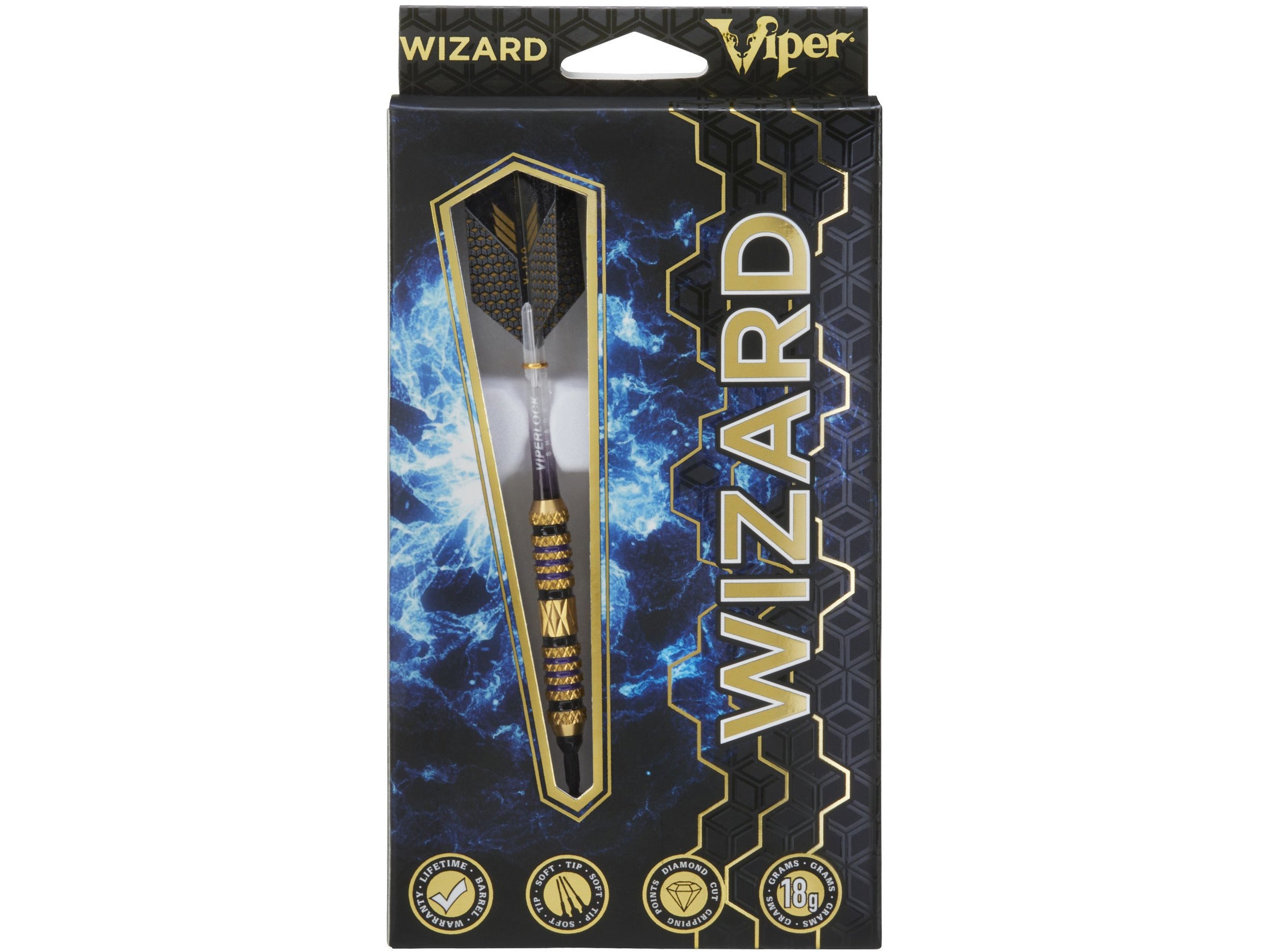 Viper Wizard Purple/Black Soft Tip Darts 18 Grams - HomeFitPlay
