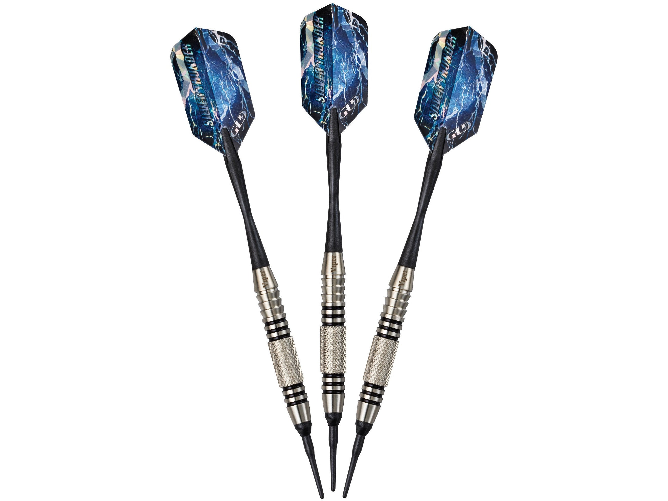 Viper Silver Thunder Soft Tip Darts 1 Knurled Ring 20 Grams - HomeFitPlay