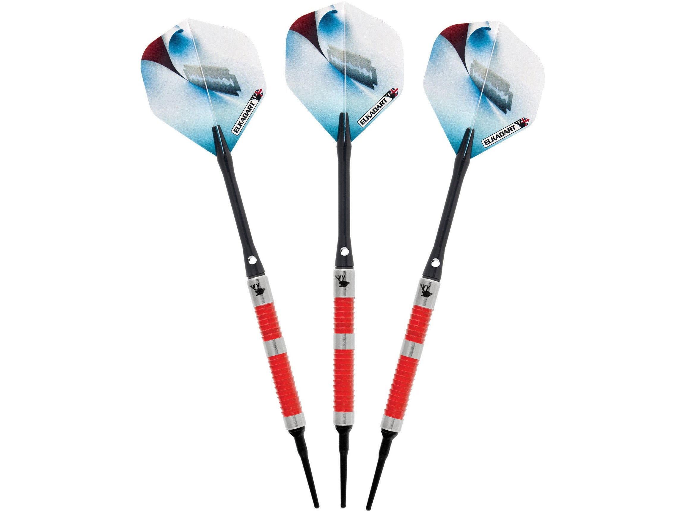 Elkadart Razor 80% Tungsten Soft Tip Darts #1 Barrel Style 18 Grams - HomeFitPlay