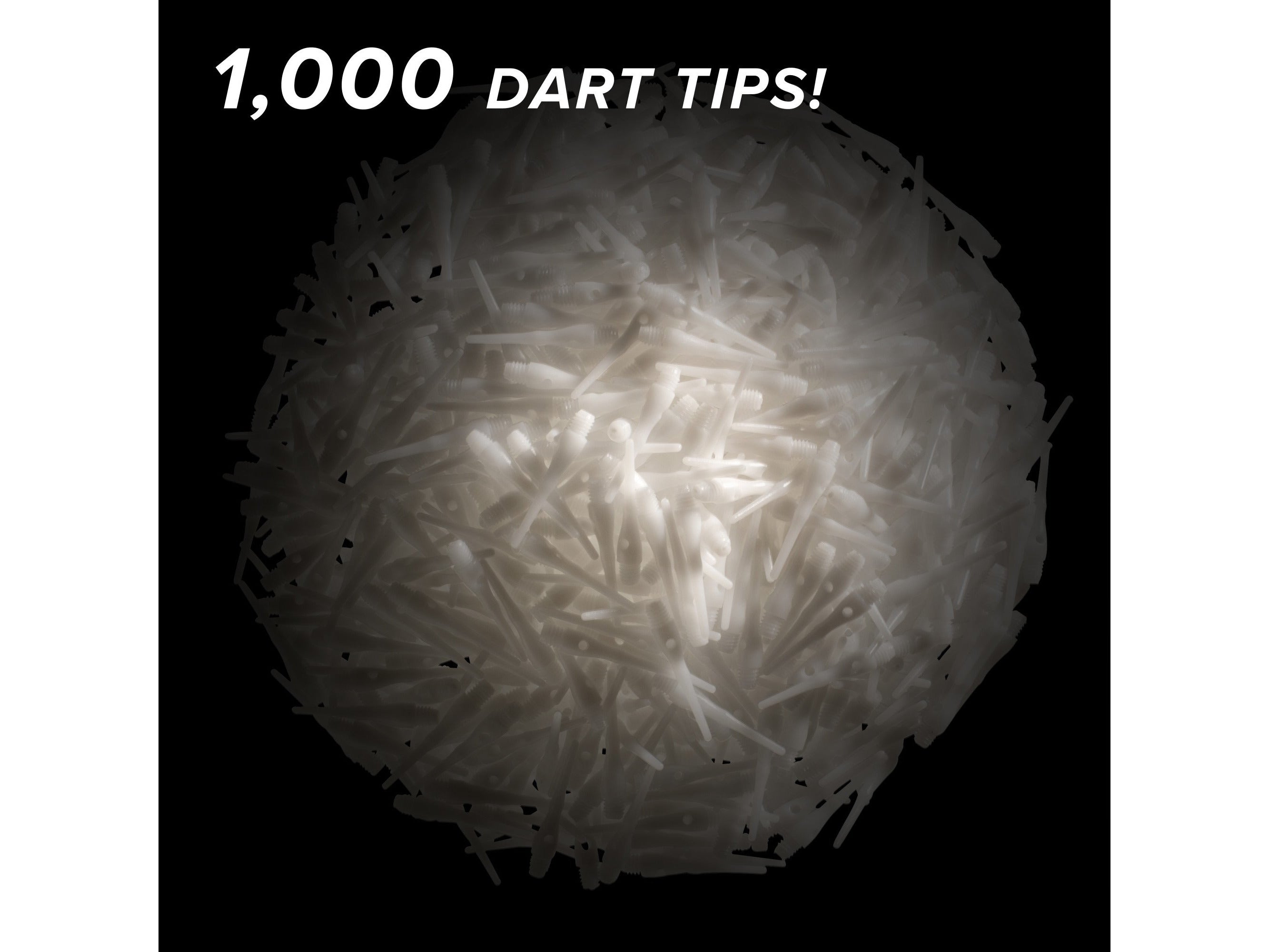 Viper Tufflex Tips III 2BA 1000ct Soft  Dart Tips White - HomeFitPlay