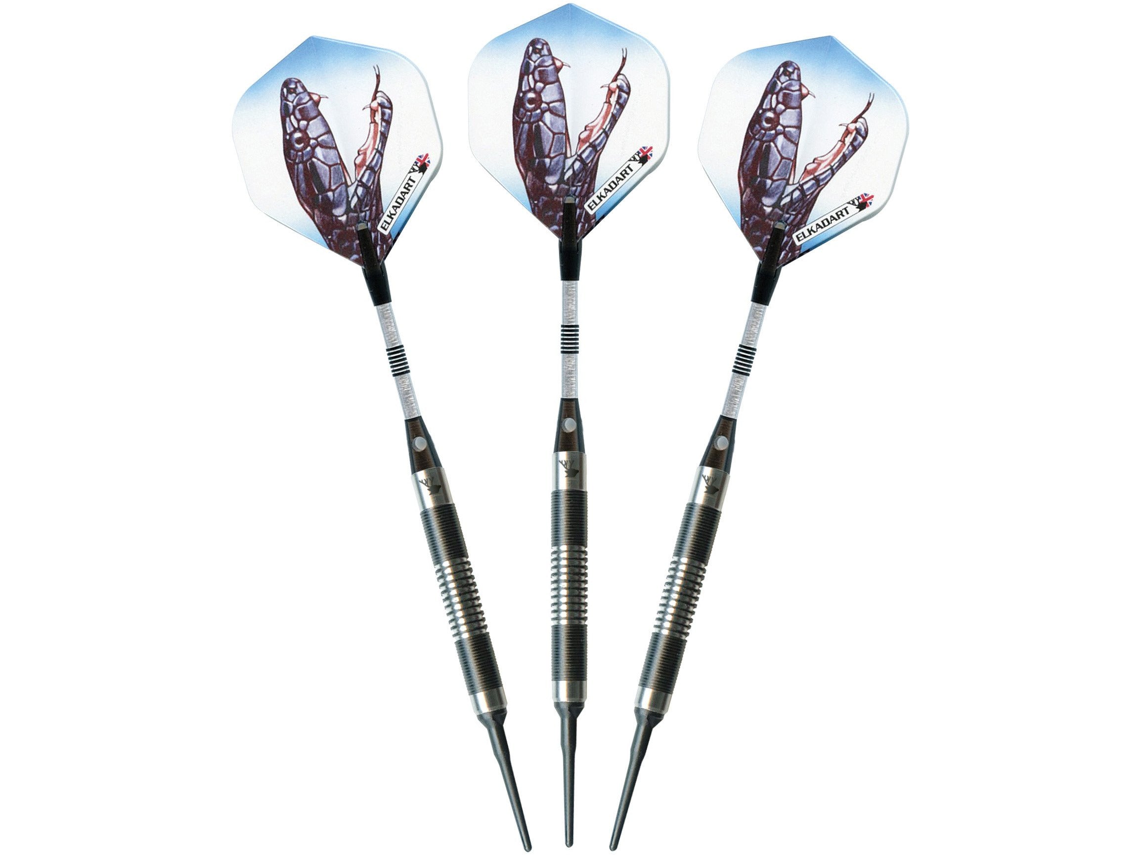 Elkadart Black Mamba 80% Tungsten Soft Tip Darts Thin Barrel - HomeFitPlay