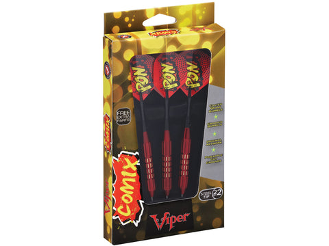 Image of Viper Comix Steel Tip Darts Red 22 Grams - HomeFitPlay