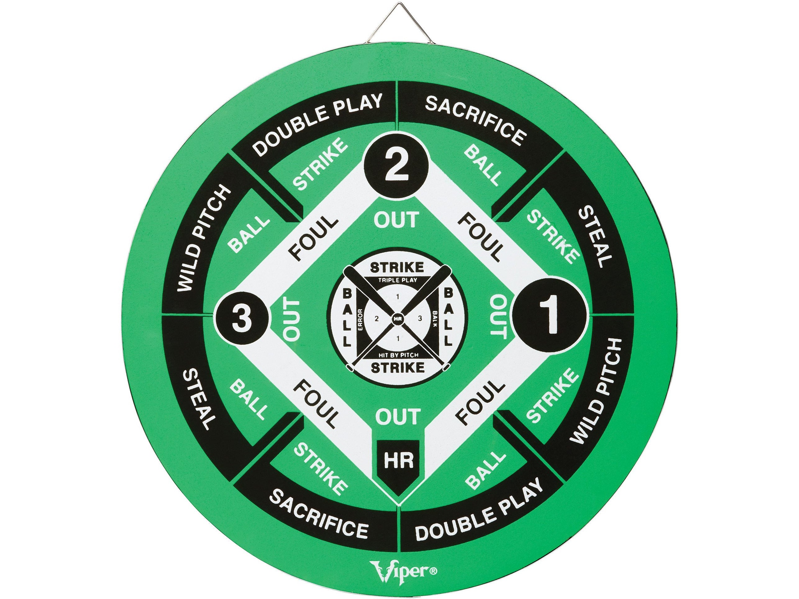 Viper Double Play Coiled Paper Fiber Dartboard with Darts - HomeFitPlay