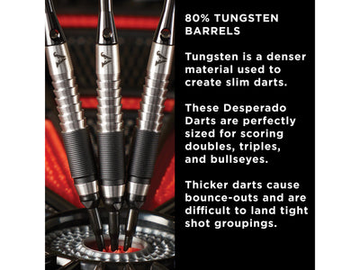 Viper Desperado 80% Tungsten Death Mark Soft Tip Darts 1 Knurled Ring 18 Grams - HomeFitPlay