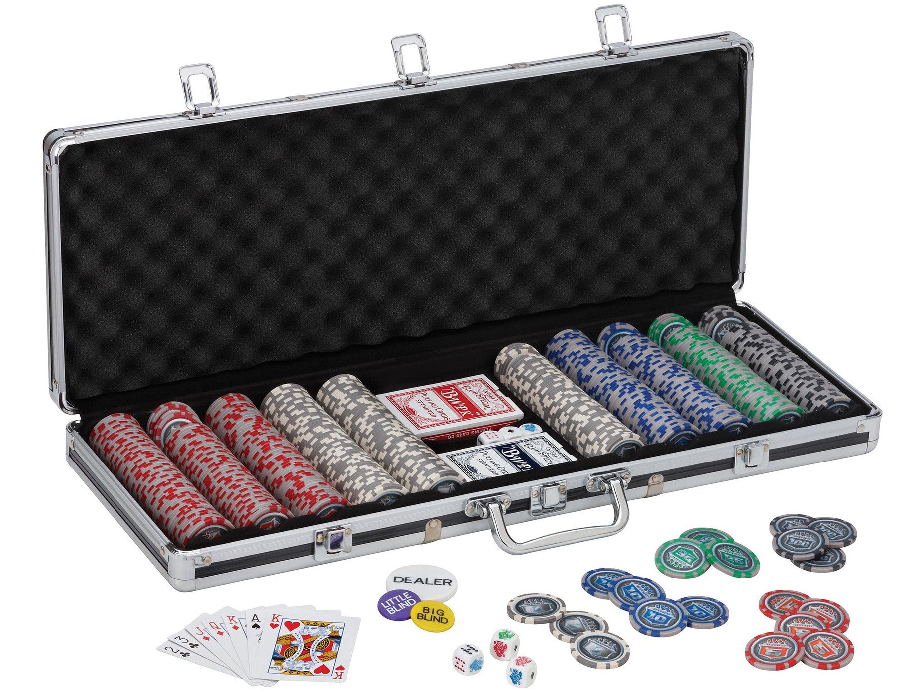 Fat Cat Bling 13.5 Grams 500Ct Poker Chip Set - HomeFitPlay