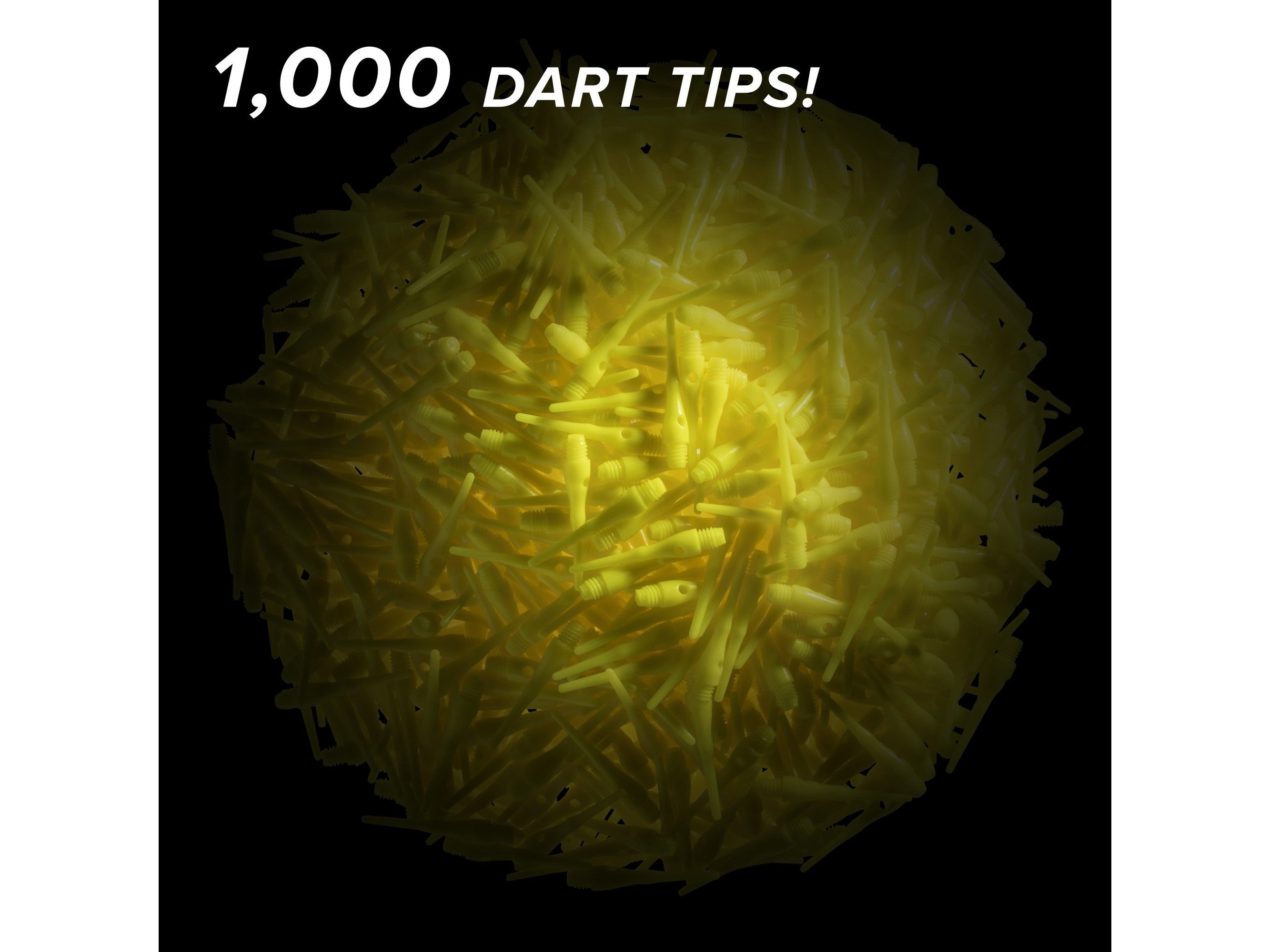Viper Tufflex Tips III 2BA 1000Ct Soft Dart Tips Yellow - HomeFitPlay