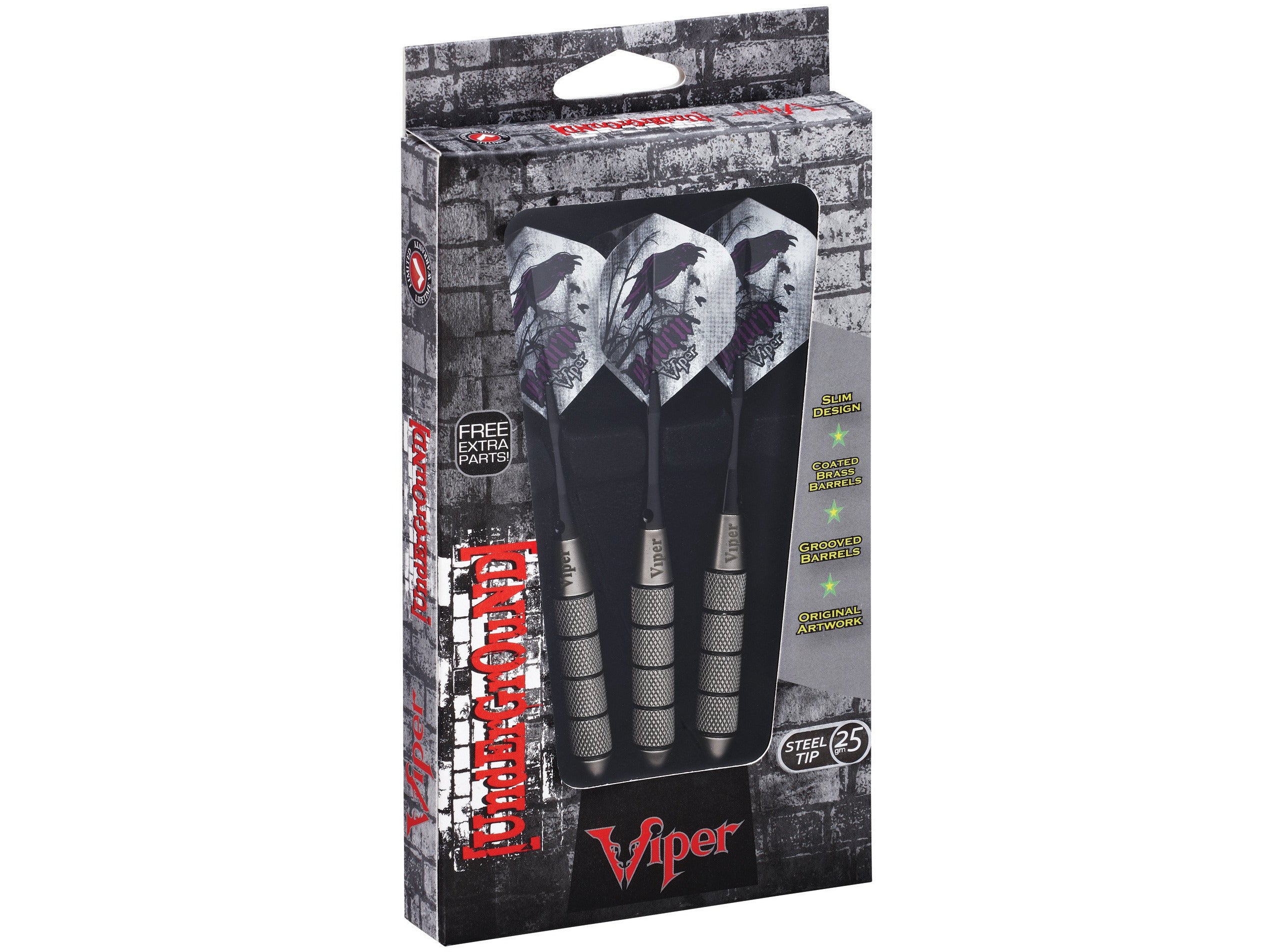Viper Underground Steel Tip Darts Raven 25 Grams - HomeFitPlay