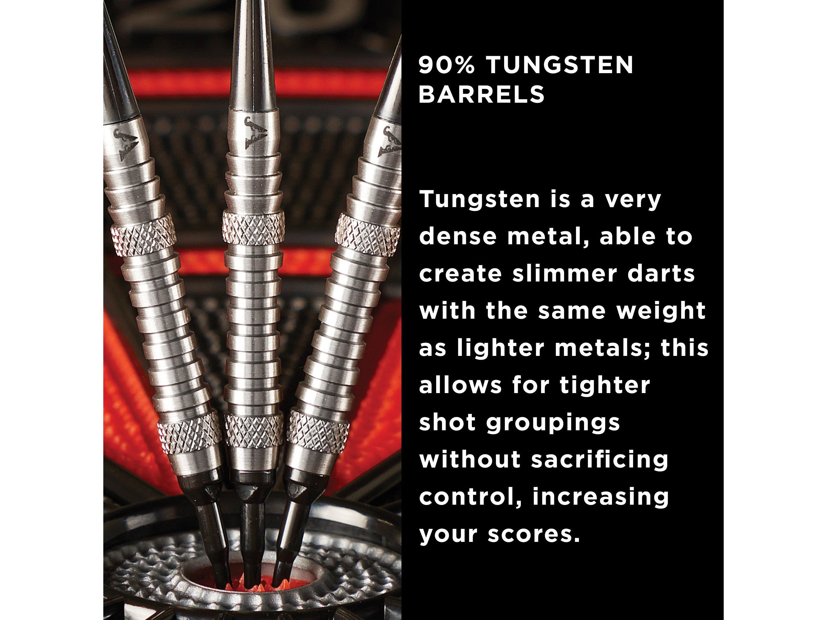 Viper V-Factor 90% Tungsten Soft Tip Darts Grooved Barrel 18 Grams - HomeFitPlay