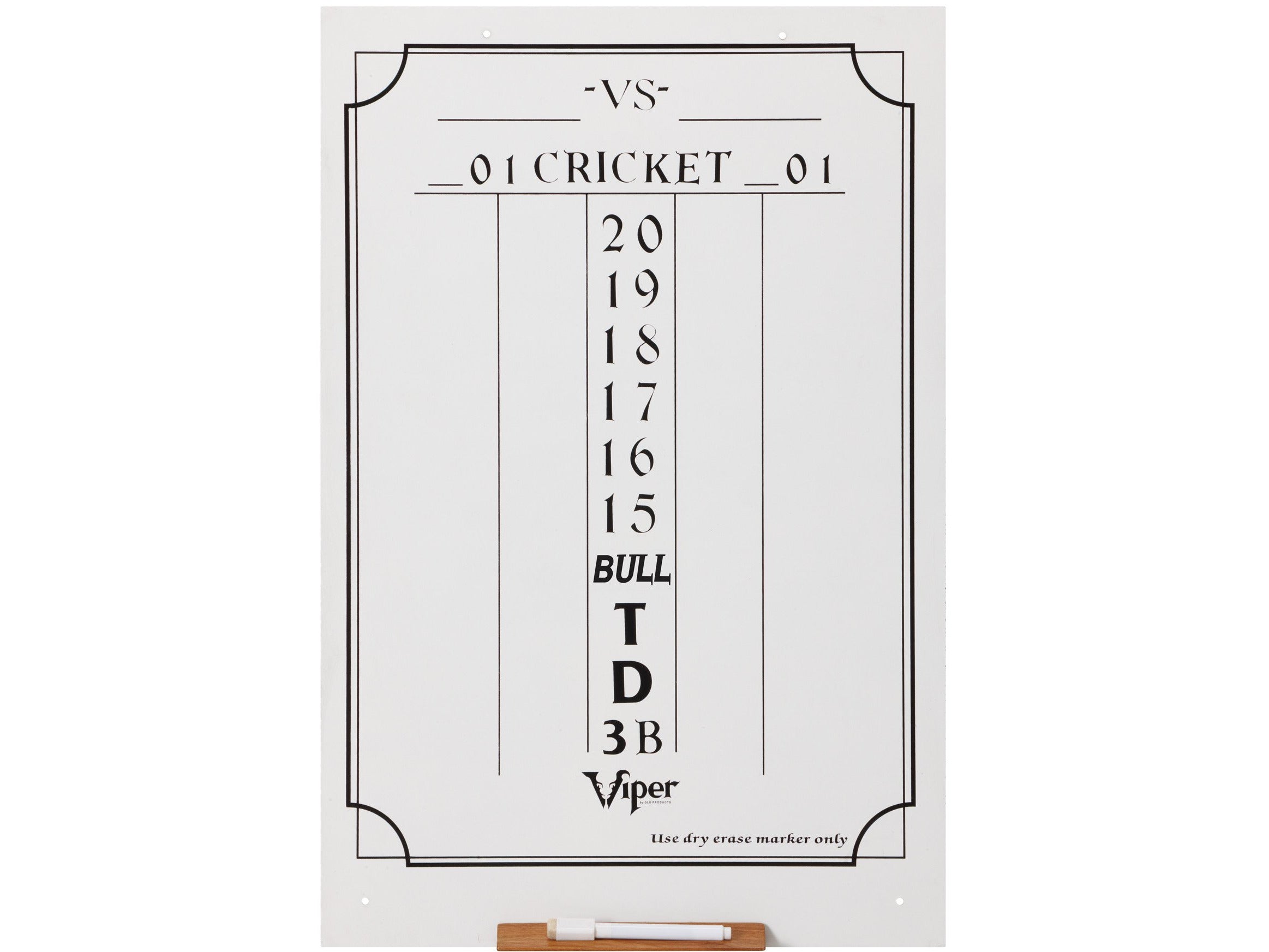Viper Large Cricket Dry Erase Scoreboard - HomeFitPlay