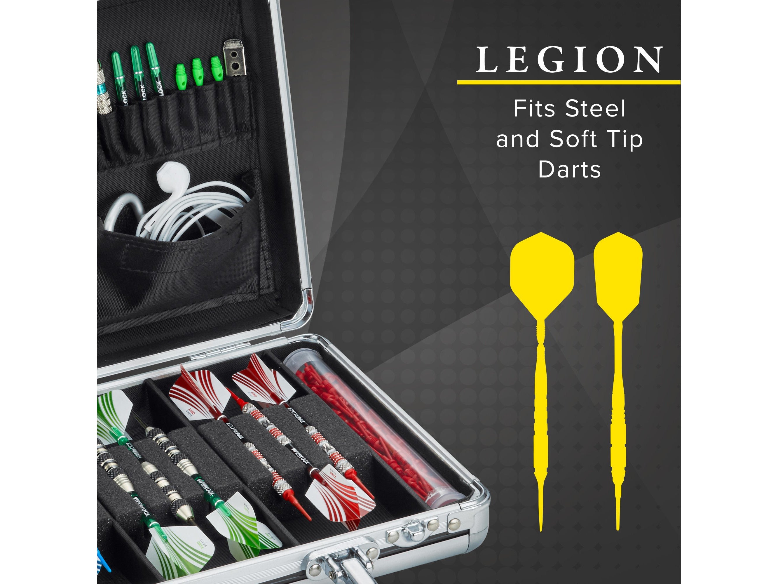 Casemaster Legion Aluminum Dart Case - HomeFitPlay