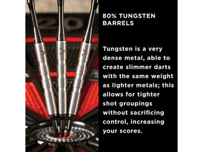 Viper Sidewinder 80% Tungsten Soft Tip Darts Ringed Barrel 18 Grams - HomeFitPlay