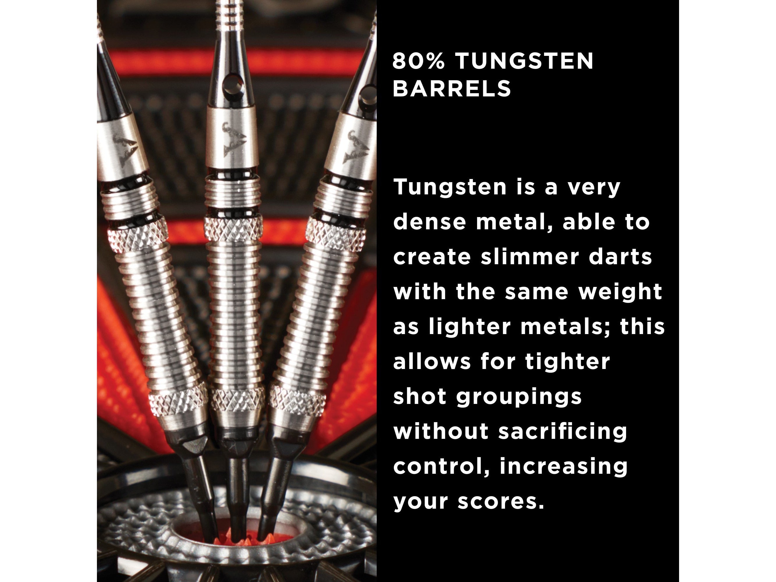 Viper Grim Reaper 80% Tungsten Soft Tip Darts Grooved Barrel 18 Grams - HomeFitPlay