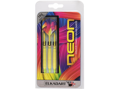 Image of Elkadart Neon Yellow Soft Tip Darts 18 Grams - HomeFitPlay