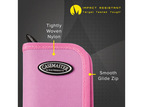 Image of Casemaster Deluxe Pink Nylon Dart Case - HomeFitPlay