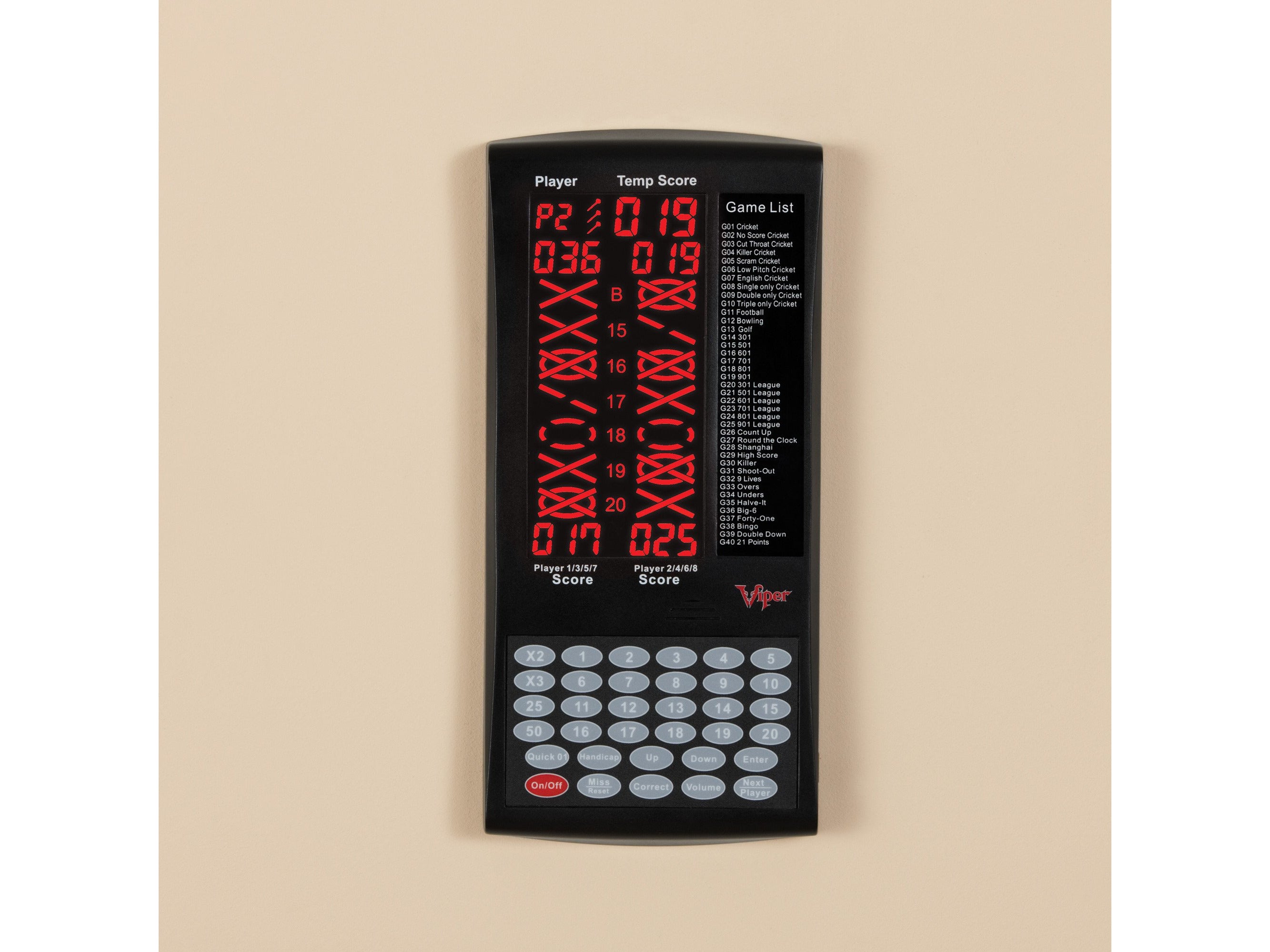 Viper ProScore Electronic Dart Scorer - HomeFitPlay