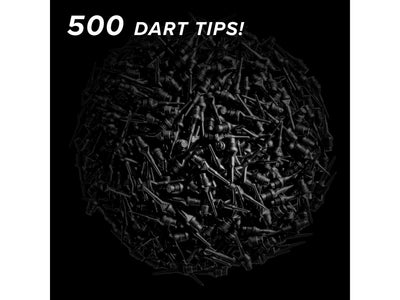 Viper Tufflex Tips II 1/4" Black 500Ct Soft Dart Tips - HomeFitPlay