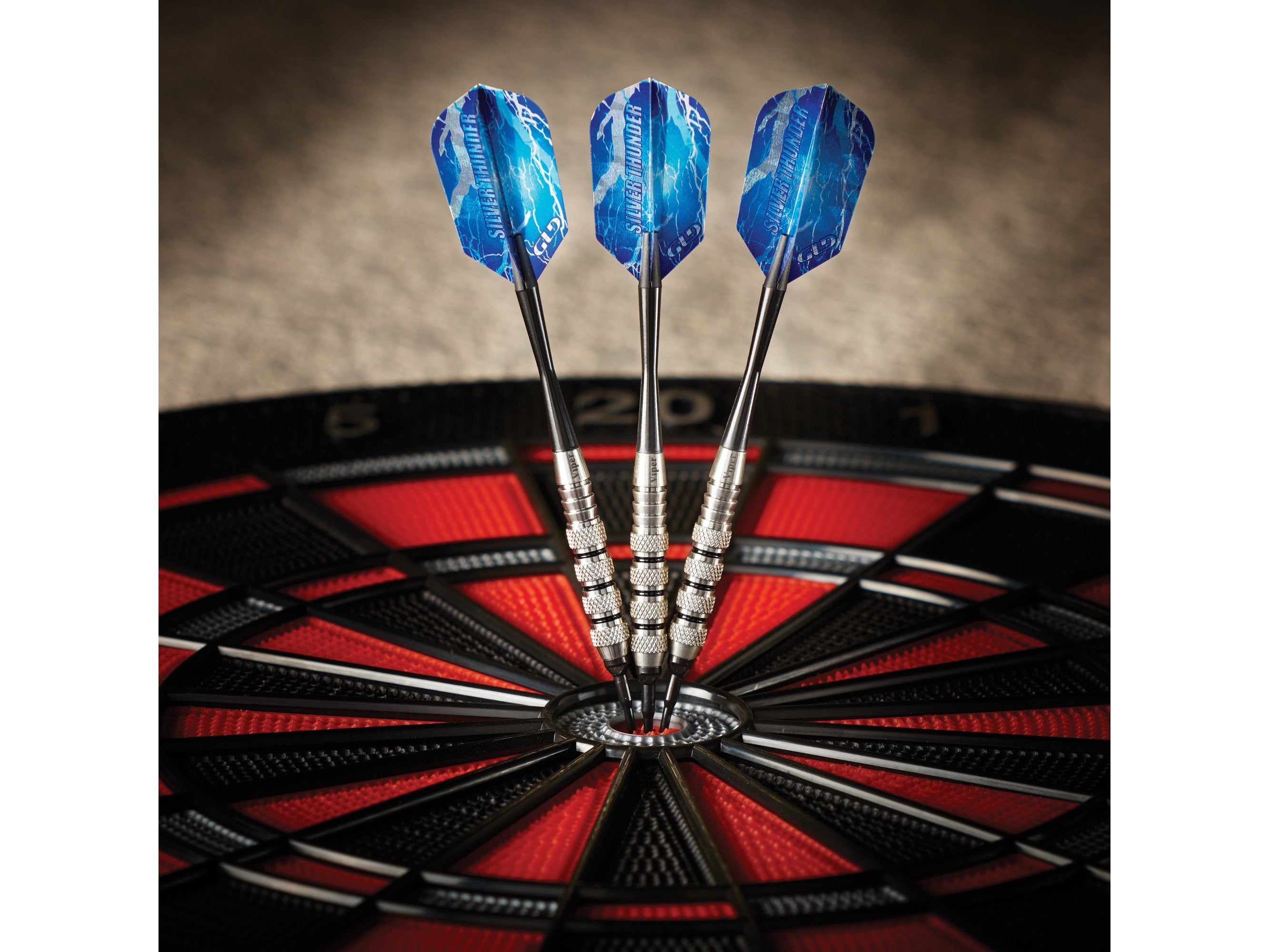 Viper Silver Thunder Soft Tip Darts 4 Knurled Rings 16 Grams - HomeFitPlay