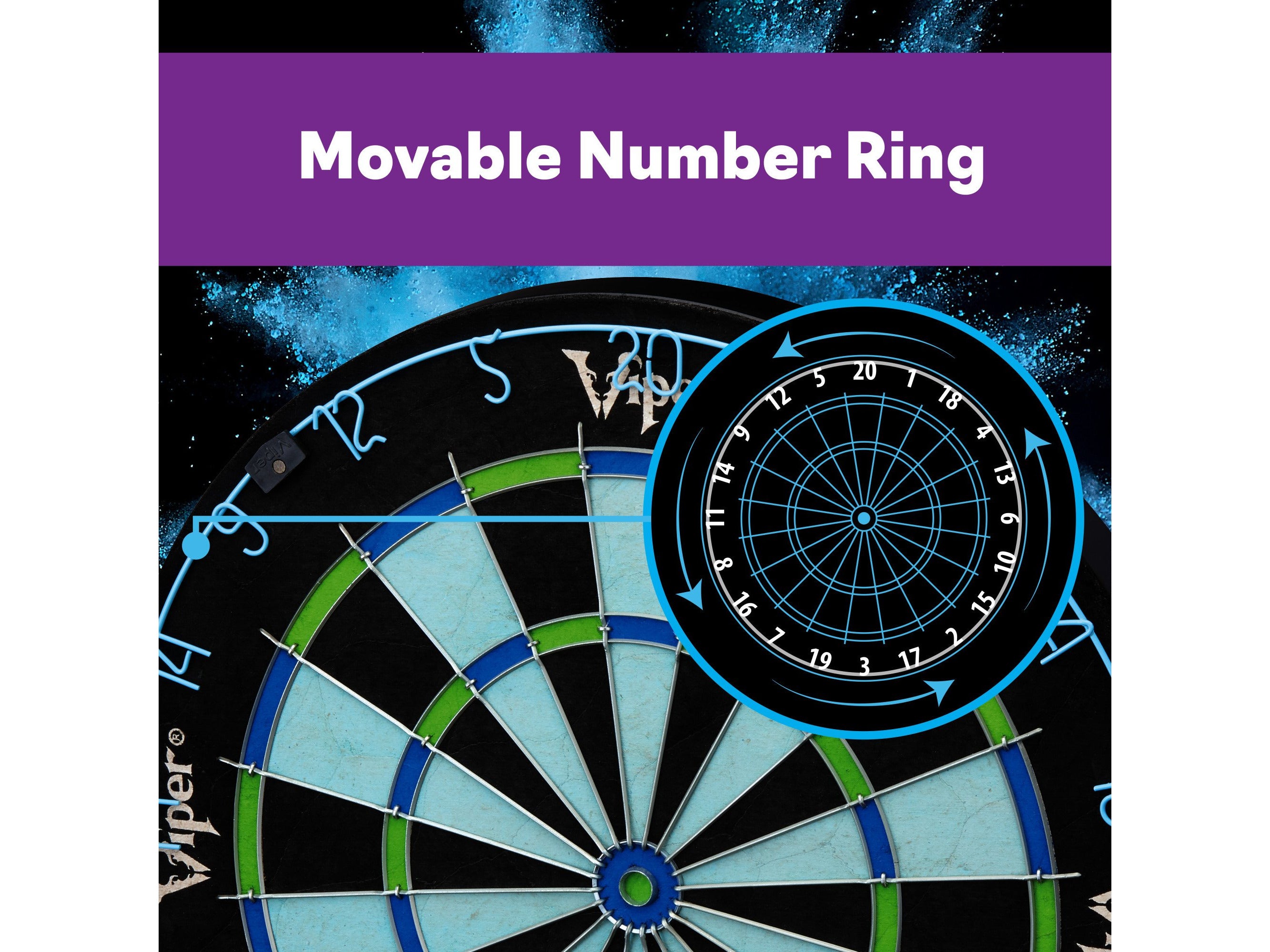 Viper Chroma Sisal Dartboard - HomeFitPlay