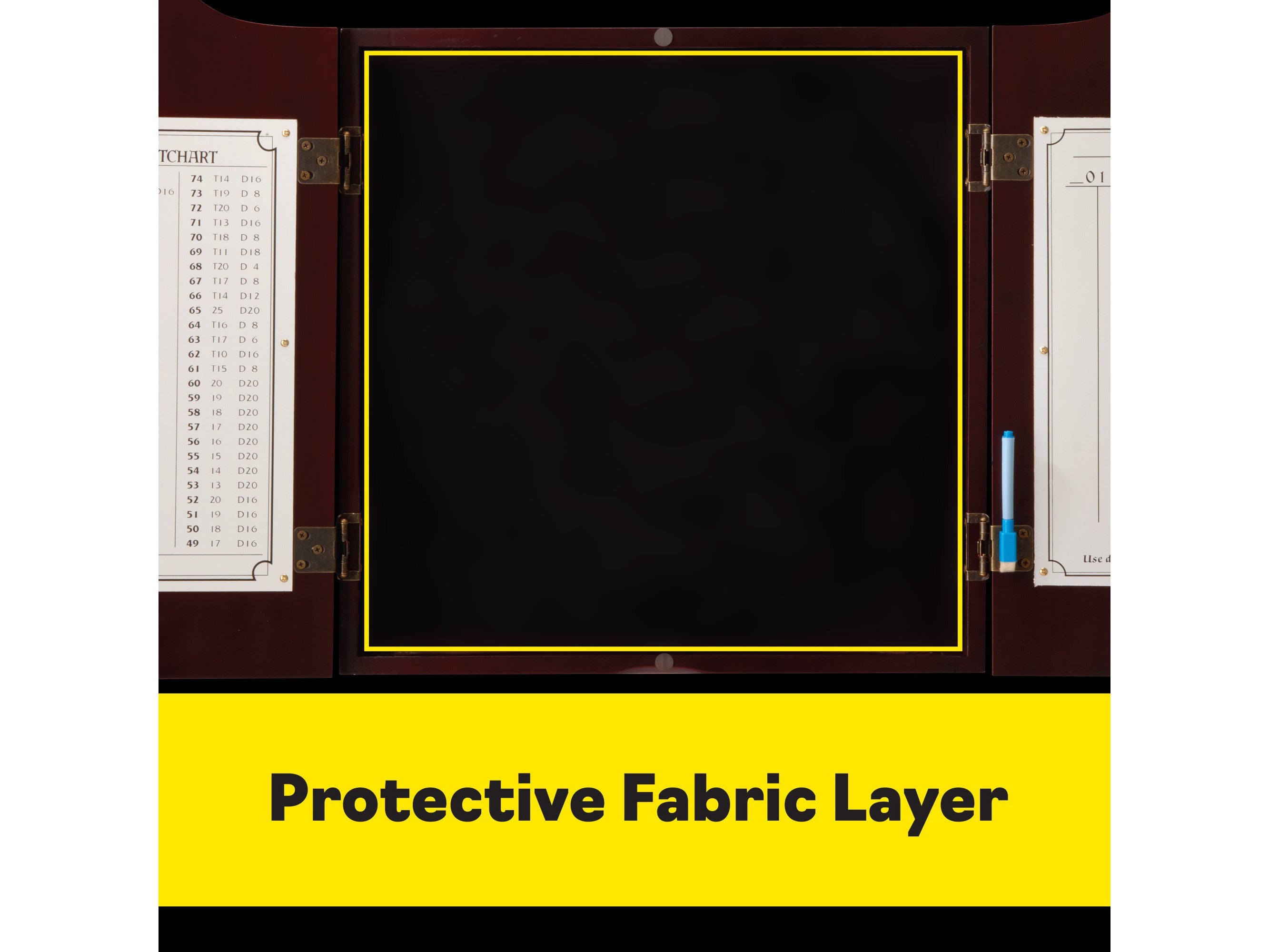 Viper Hudson Dartboard Cabinet Mahogany - HomeFitPlay