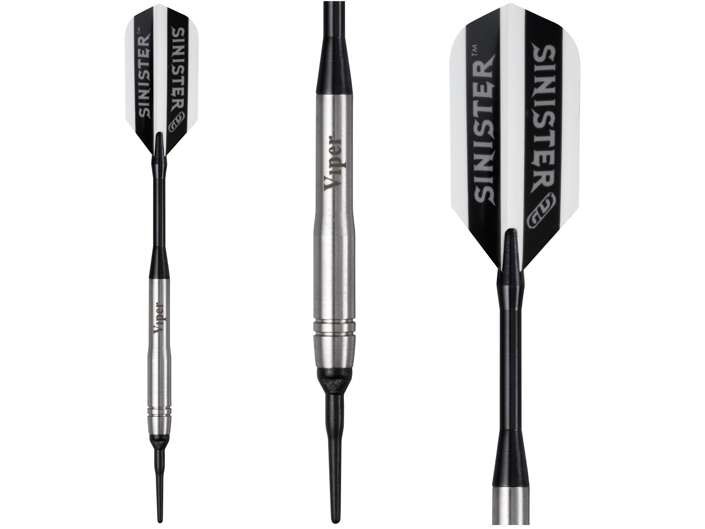 Viper Sinister 95% Tungsten Soft Tip Darts Grooved Barrel 18 Grams - HomeFitPlay