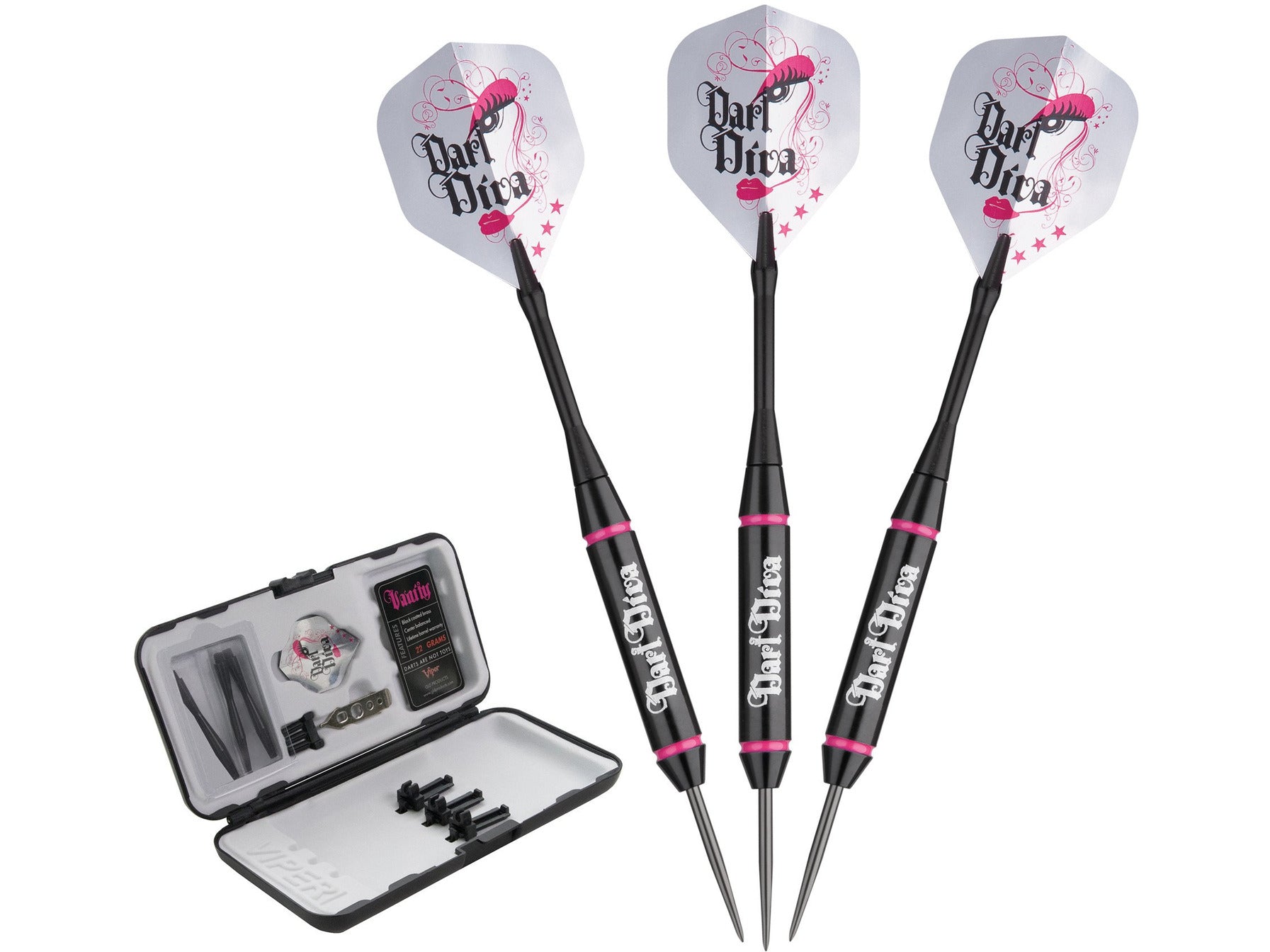 Viper Vanity Dart Diva Steel Tip Darts 22 Grams - HomeFitPlay