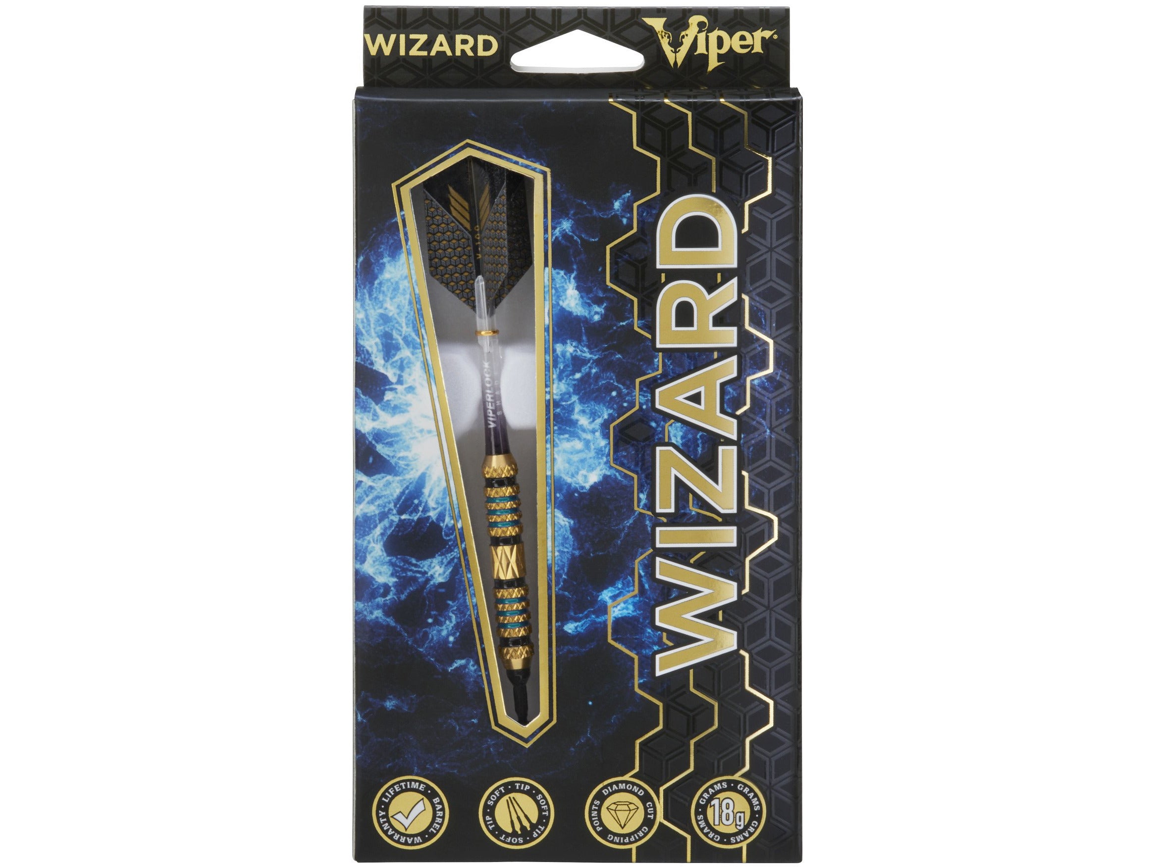 Shop Viper Wizard Blue Black Soft Tip Darts 18g