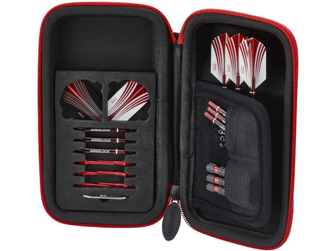 Image of Casemaster Sport Dart Case With Red Zipper - HomeFitPlay