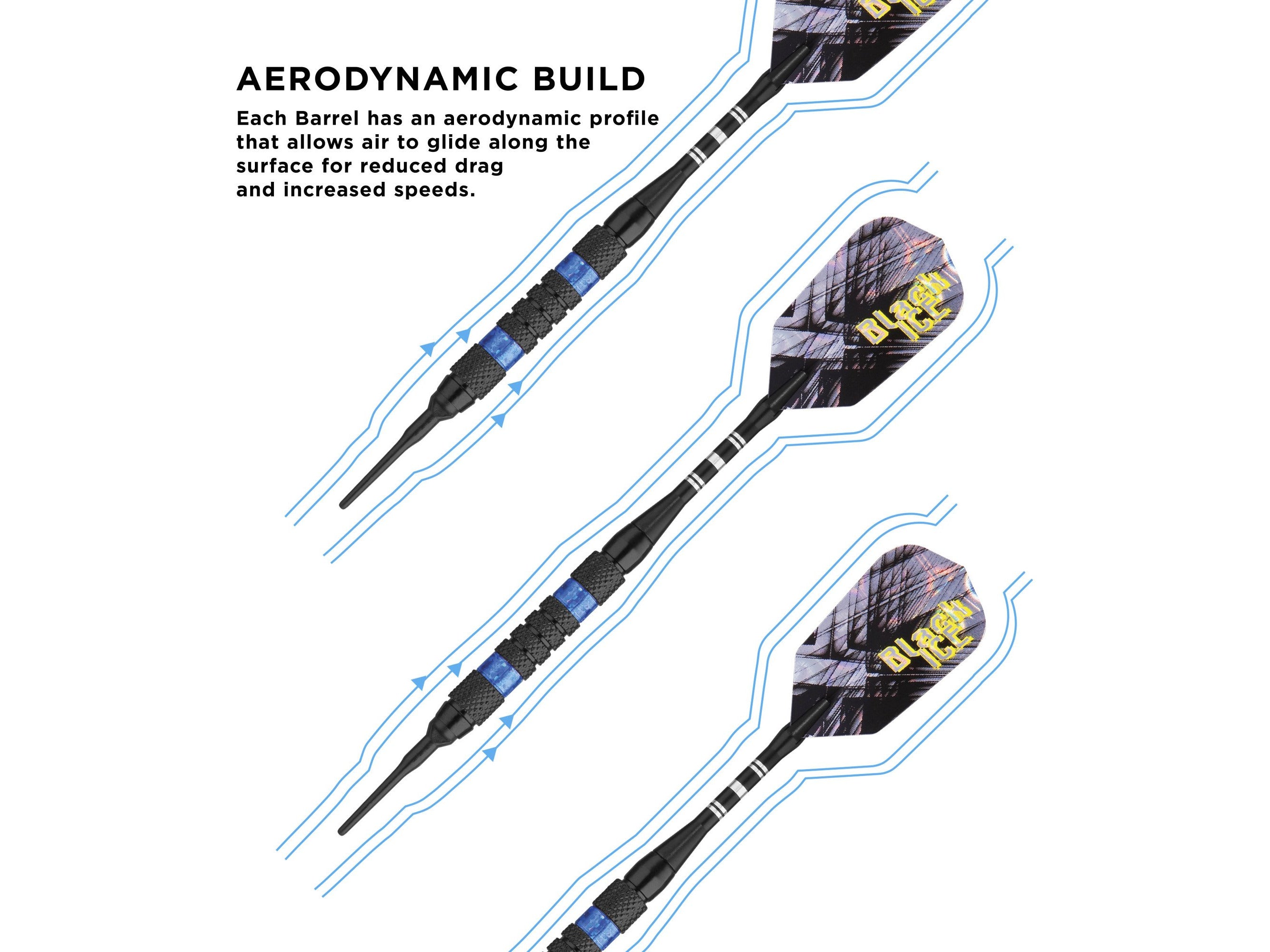 Viper Black Ice Blue Soft Tip Darts - HomeFitPlay