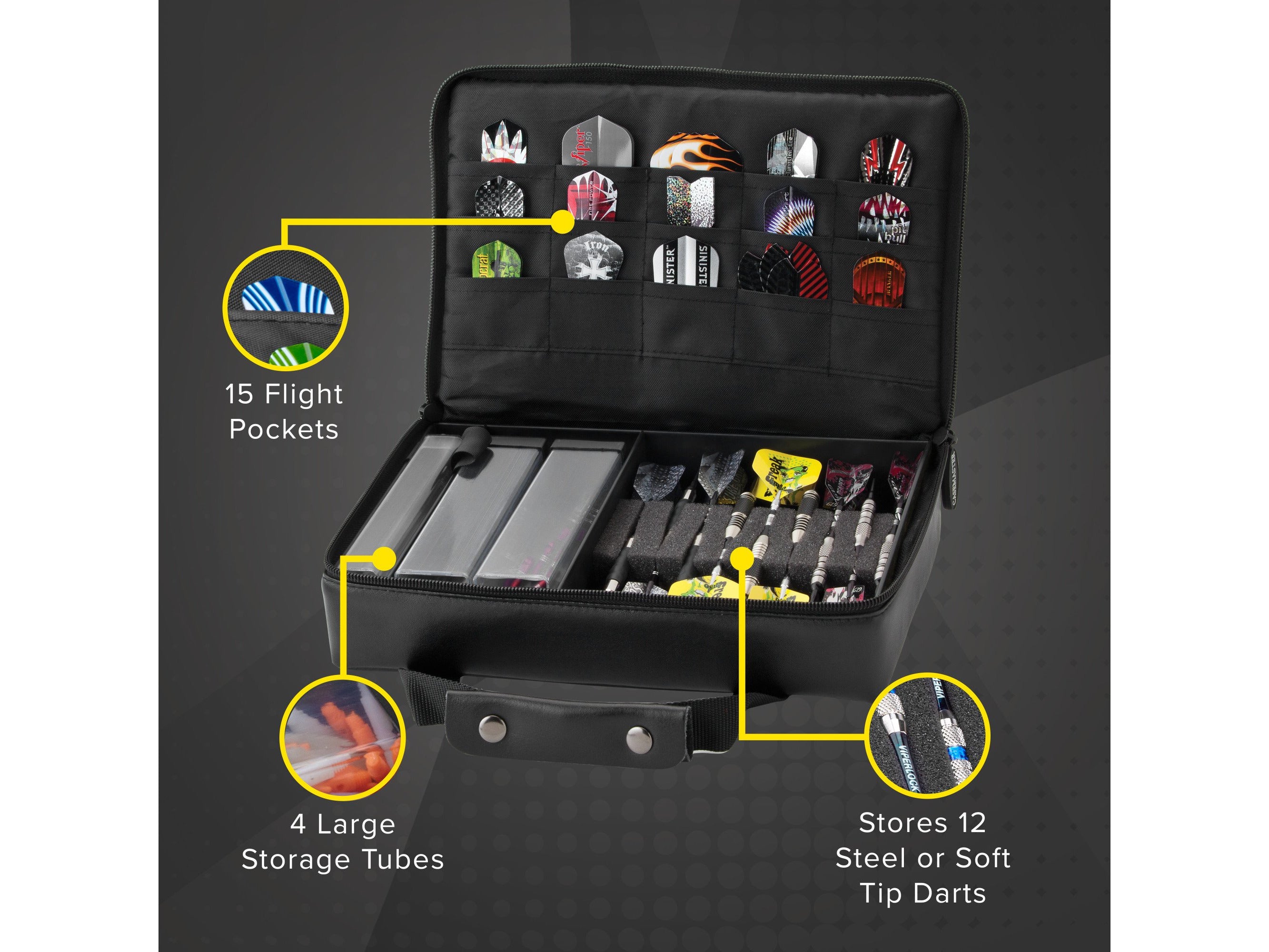 Casemaster The Pro Leather Dart Case - HomeFitPlay