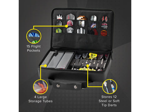 Image of Casemaster The Pro Leather Dart Case - HomeFitPlay