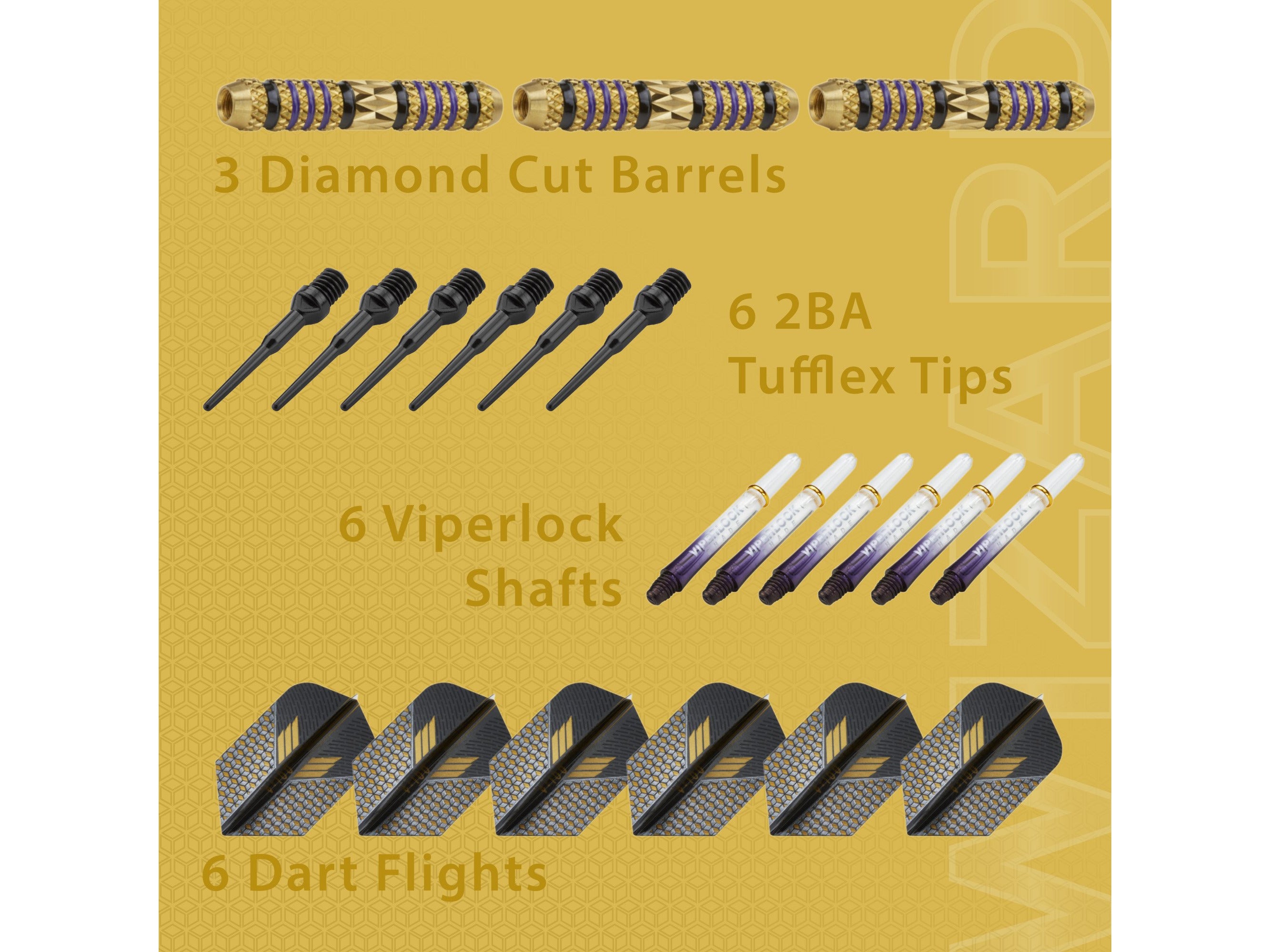 Viper Wizard Purple/Black Soft Tip Darts 18 Grams - HomeFitPlay