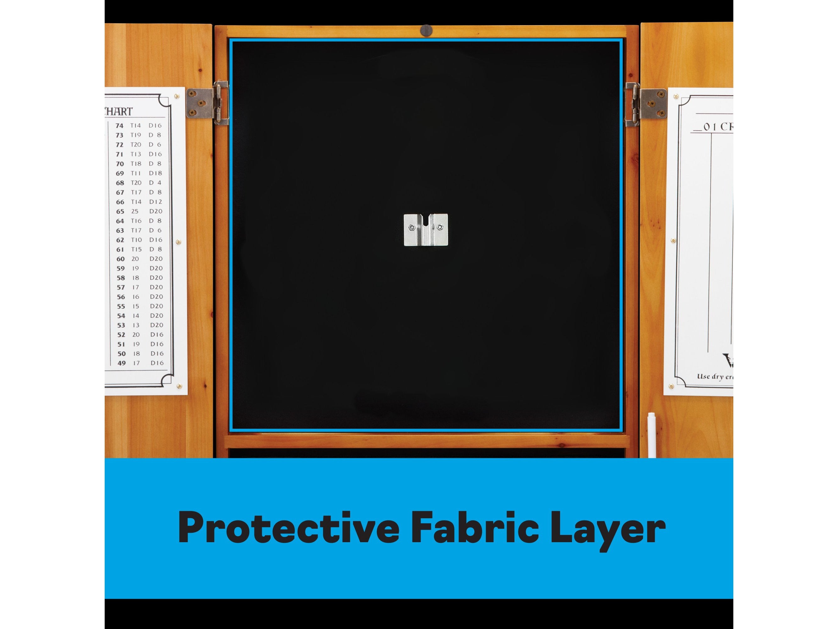 Viper Metropolitan Oak Steel Tip Dartboard Cabinet - HomeFitPlay