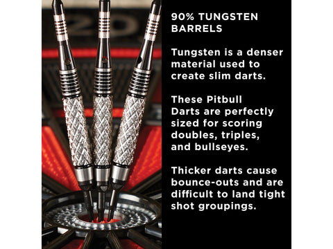 Image of Viper Pitbull 90% Tungsten Soft Tip Darts Diamond Cut Barrel 18 Grams - HomeFitPlay